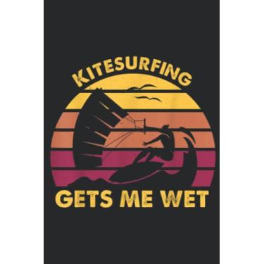 Imagem de Kite Surfing Funny Quote Kiteboarding Vintage Nice: Lined Journal Notebook To Do Schedule, Medium 6x9 Inches, 100 Pages, Printed Cover