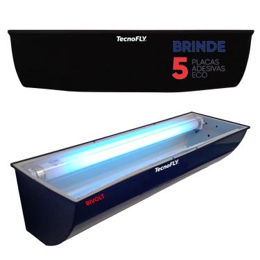 Imagem de Armadilha Luminosa Adesiva Pega E Mata Mosca Insetos + 5 Refil