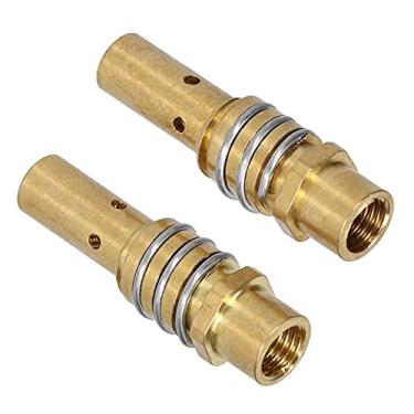 Imagem de Pontas de Contato de Soldagem, Suporte de Ponta M6, M8 para Pistolas MIG MAG, Excelente Condutividade Térmica e Resistência, Aplicável a Ferramentas MIG MAG 15AK, Latão