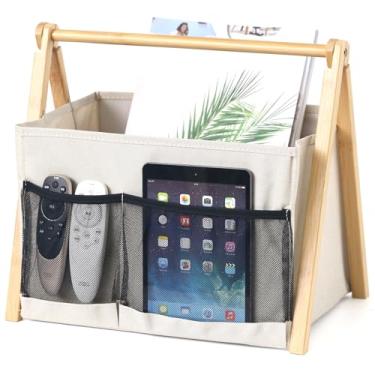 Imagem de EZDeco Cesta de Revistas Porta-Revistas Porta-Revistas Cesta de Pé para Livros (Cesta de Revistas-E)