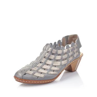 Imagem de Rieker Sina 78 Bomba Feminina, Azur/Grey, 5.5-6