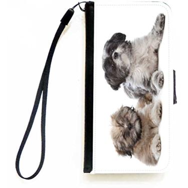 Imagem de Rikki Knight Lhaso Apso and a Shih Tzu Capa carteira flip para iPhone 5c da Apple