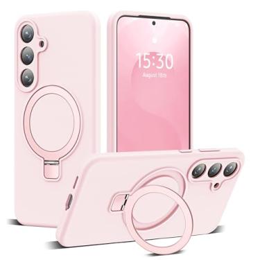 Imagem de SKYLMW Capa para Samsung Galaxy S2 Plus com suporte magnético invisível [compatível com Mag-Safe] Testada contra quedas militares [proteção total da câmera] Capa de silicone S2 Plus para mulheres e