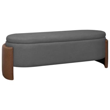 Imagem de Recamier Sapateira Baú Império Casal 140cm Bouclê Facto - SOFA STORE