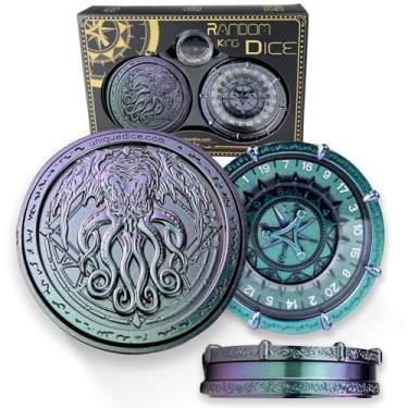 Imagem de Random King Dice Spinner Dice Metal DND Dice Set 7-in-2 Dual-Spin Wheels Dice Set Unique Dice Spinner Goblins Metal D&D Dice for Dungeons and Dragons DND Gifts- Dice King