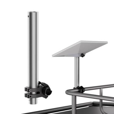 Imagem de Starlink Mini Mount, kit de montagem de rack de teto RV para Starlink Mini compatível com adaptador de tubo original para montagem horizontal em carro, escada de trailer, rack de iate
