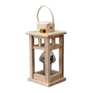 Imagem de Lanterna Marroquina de Madeira Teca - Rusticus (Natural)