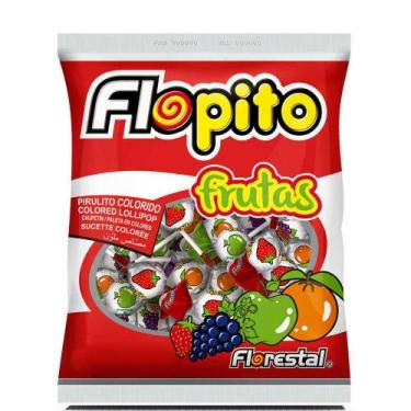Imagem de Pirulito Flopito Frutas 800gr 100un Florestal