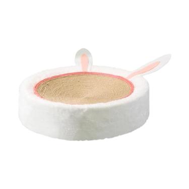 Imagem de Ｂｅｓｇａ Gatos scratcher placa tigela de treinamento brinquedo tigela redonda resto jogar móveis proteção pet almofada coçar esteira para gatinho, Corda não tingida