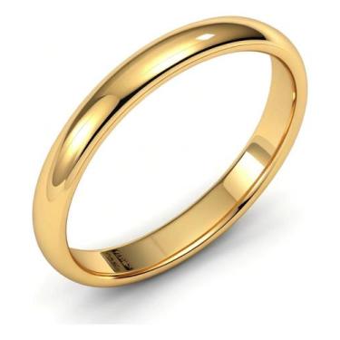 Imagem de Aliança Anatômica Ouro 18k Casamento 3mm Avulsa Noivado - Diora, Ouro 
