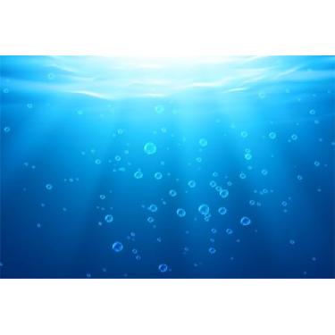 Imagem de AOFOTO Fundo submarino de 2,1 x 1,5 m, fundo para fotografia subaquática, paisagem marítima, bolhas, luz solar, oceano profundo, sob o mar, suprimentos de decoração de festa sereia, aniversário,