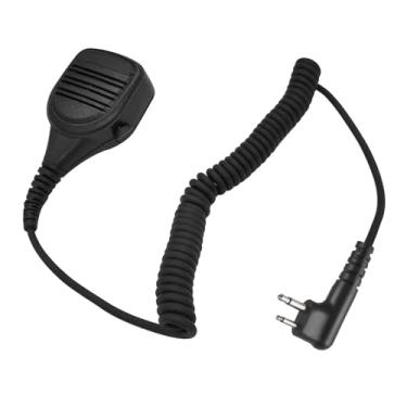 Imagem de PZYPYM Microfone de mão de rádio Cp200d microfone de alto-falante remoto Mike Lapels portáteis para Motorola pmmn4013a rdu4100 rdu4160d rmm2050 rmu2040 rmu2080d rmv2080 cp200d walkie talkie (preto)