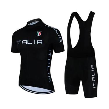Imagem de Conjunto de Roupas de Ciclismo Masculina para Verão - Camisa e Calças 