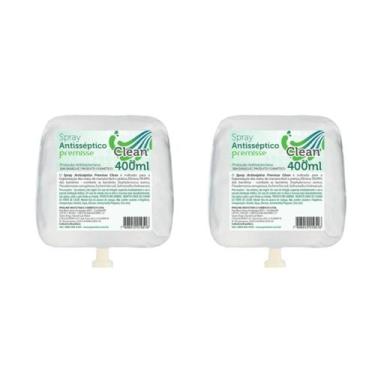 Imagem de Kit de 2 Álcoois Spray Clean Premisse Refil 400ml