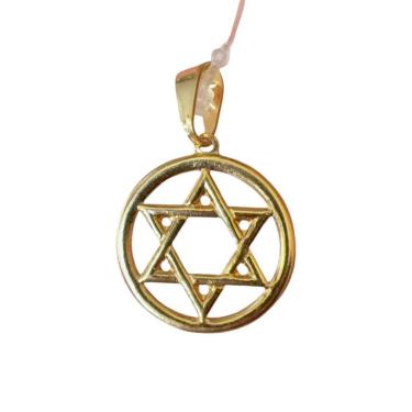 Imagem de Pingente Estrela De Davi P - Banhado A Ouro 18K