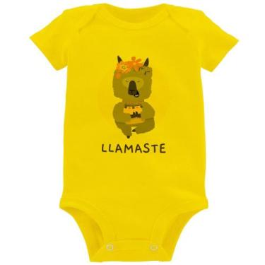 Imagem de Body Bebê Llamastê - Foca na Moda, Amarelo, M