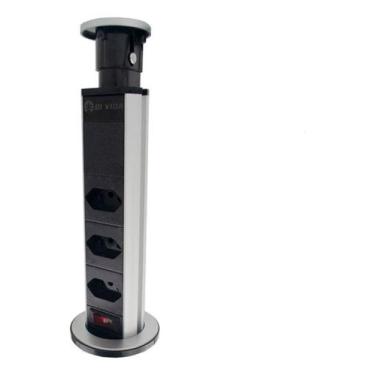 Imagem de Torre De Tomada Bancada Retrátil Multiplug 3 Tomadas 10a - Oi Vida