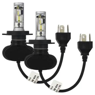 Imagem de Kit Lampada Led H1 H3 H4 H7 H8 H11 H16 H27 HB3 6500k 4000 Lúmens 32v 2