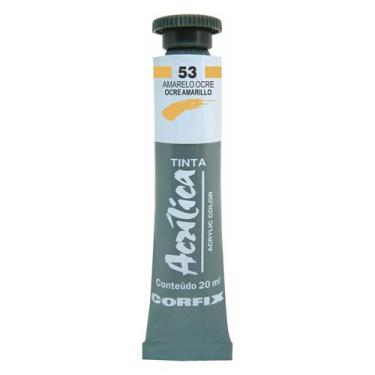 Imagem de Tinta Acrílica 20ml 053 Amarelo Ocre Corfix, 053 AMARELO OCRE