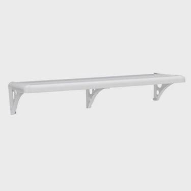 Imagem de Prateleira em Plástico com Suporte 100cmx20cm Astra Branco