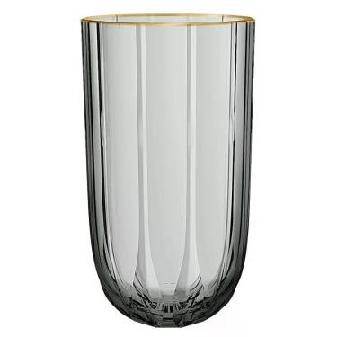 Imagem de Jg 6 copos altos refinatto vidro fume/our 400ML L'HERMITAGE