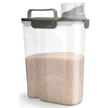 Imagem de Recipiente de armazenamento de arroz Viretec de 2,5 a 4,5 kg, hermético, livre de BPA