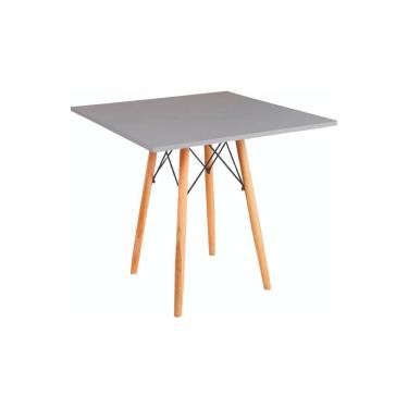 Imagem de Mesa De Jantar Quadrada Eames Eiffel 80 Cm Cinza