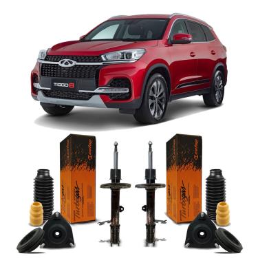 Imagem de Par Amortecedor Original Cofap Kit Coxim Guarda Pó Dianteiro Chery Tiggo 8 2020 2021 2022 2023