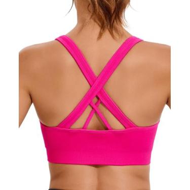 Imagem de Sutiã esportivo RUNNING GIRL High Support Yoga com bojos removíveis