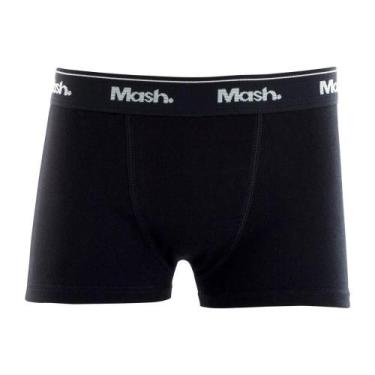 Imagem de Cueca Boxer Mash 190.03 Infantil, Preto, M