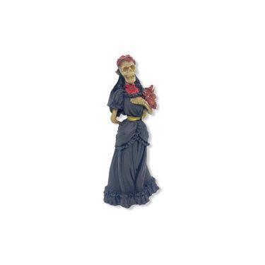 Imagem de Imagem Pomba Gira Caveira Preta Escultura Resina Estatua 24 Cm - Lua M
