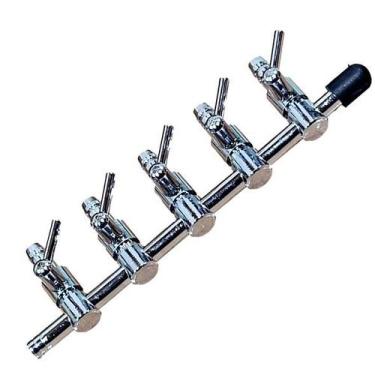 Imagem de Divisor ou registro metal compressor ar aquario 5 saídas 5mm - BOYU/JA