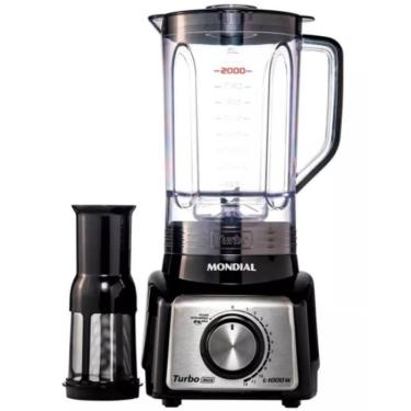 Imagem de Liquidificador Mondial 1000W Luxx Line 3L Inox Preto 127V