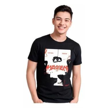 Imagem de Camiseta Masculina Cantora Lady Gaga Album Mayhem - Loja Dinka, P, Pre