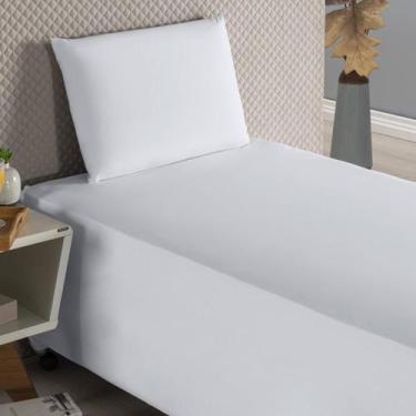 Imagem de Jogo De Lençol Conjugado Solteiro Algodão Cama Box Branco - Beatriz En