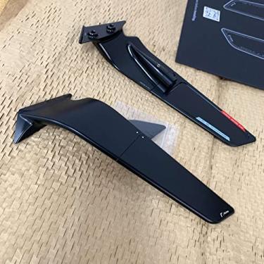 Imagem de Espelhos Stealth compatíveis com Ducati Panigale V2 2020-2022 V4 S 2018-2022 Suporte esportivo winglet retrovisor estilo BSS040B preto