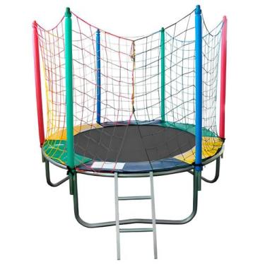 Imagem de Cama Elástica Pula Pula Trampolim 1,83m Nacional Colorida Infantil - R