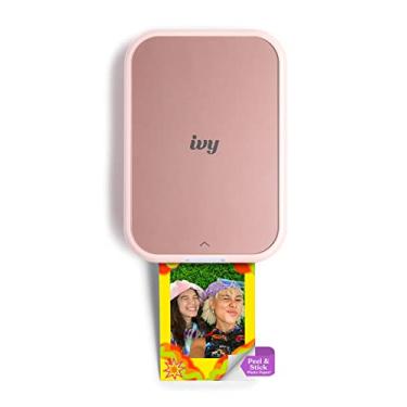 Imagem de Canon Mini impressora fotográfica IVY 2, impressão de dispositivos iOS e Android compatíveis, impressões adesivas nas costas, rosa blush