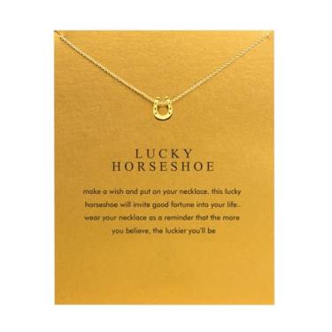 Imagem de Colar de amizade Baydurcan com pingente de elefante de boa sorte com cartão de mensagem e vale-presente