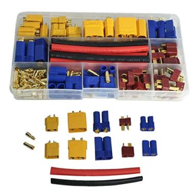 Imagem de Treehobby XT60 / XT90 /EC3 / EC5 / T Plugs /3,5 mm Banana Plug macho fêmea conectores adaptadores com tubo termorretrátil compatível com bateria RC Lipo controle eletrônico de velocidade motor ESC