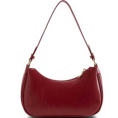 Imagem de Bolsa de ombro para mulheres Y2K Trendy Hobo Bolsa de material vegano 