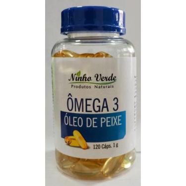 Imagem de Omega 3 óleo de peixe 120 caps de 1,4g - epa 0,36 dha 0,24 ninho verde