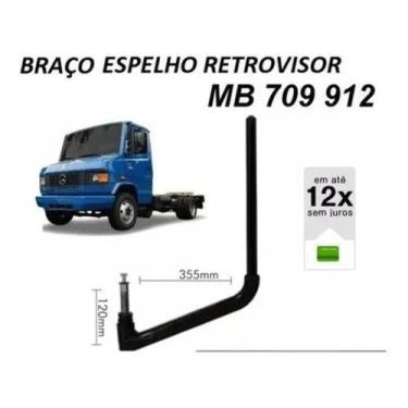 Imagem de Braço Suporte Espelho Retrovisor Caminhão Mb 709 710 912 - Cavallaro A