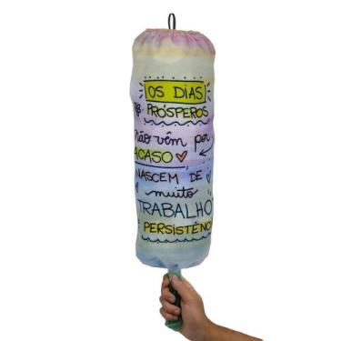Imagem de Puxa Saco Tecido Os Dias Prósperos Dispenser Porta Sacolas - Novadecor