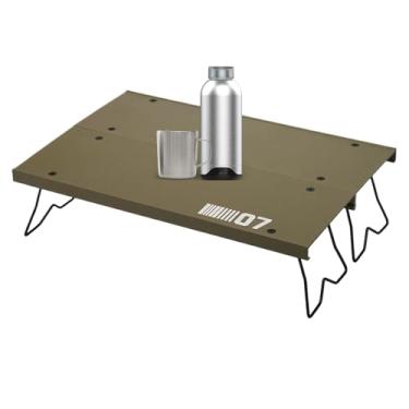 Imagem de Mesa De Acampamento Dobrável | Mesa de Acampamento em Liga de Alumínio | Móvel Leve Para Piquenique Acampamento Comida Bebidas Computador Portátil Luz Exterior