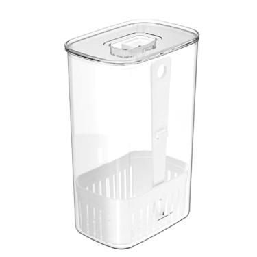 Imagem de Organizador de Temperos Para Geladeira Com Espaço para Água - Conserva o Frescor de Hortaliças e Ervas 2,3L Transparente Clear Fresh Ou