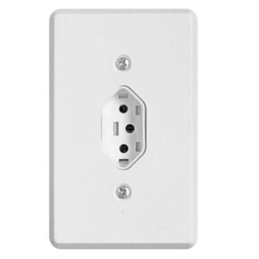 Imagem de Conjunto De Tomada Vertical Para Placa 4x2 20 Amperes 250 Volts Linha 