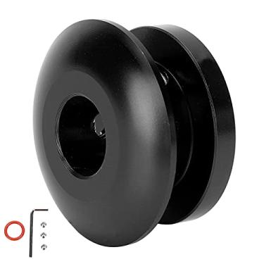 Imagem de Molho de Mudança de Botão Universal Ajuste para a Maioria Dos Carros Aplicação Com a Fixação do Material Capa de Poeira Item de Metal de Tipo: Molagem de Mudança (B (preto))