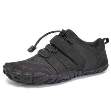 Imagem de WateLves Water Shoes – Meias aquáticas de secagem rápida, para surf, ioga, hidroginástica, Preto anfíbio, 7.5 Women/6 Men