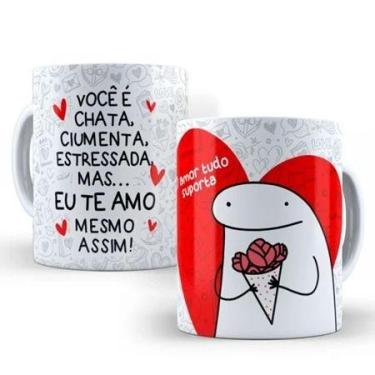 Imagem de Caneca Dia dos Namorados Presente  Casal Personalizada Flork Engraçada